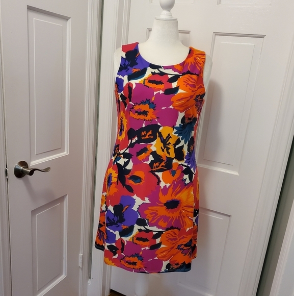 NWT Jude CONNALLY Bold Floral Print "Beth" Dress Size XL, Retail $178, Versatile - Picture 1 of 11